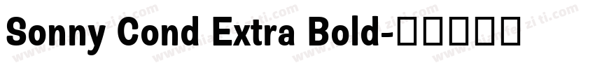 Sonny Cond Extra Bold字体转换